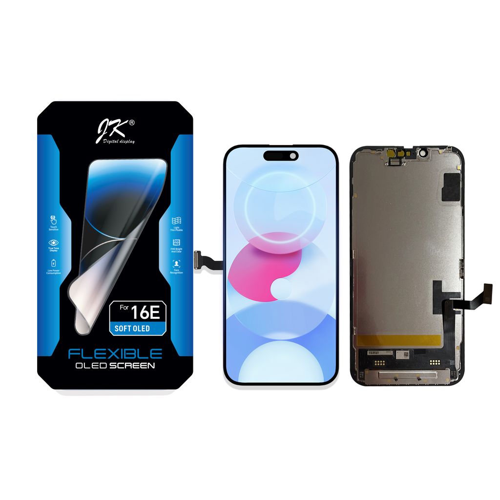 IPhone 17e/16e Soft OLED Skärm – JK Premium