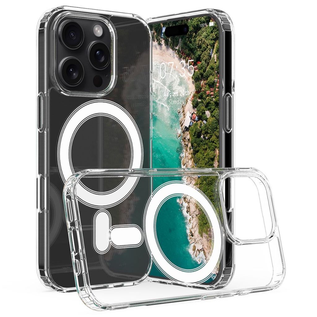 iPhone 16 Pro Max Case MagSafe Compatible - Transparent