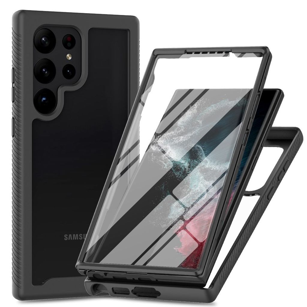 Samsung Galaxy S25 Ultra skal with skärmskydd – svart