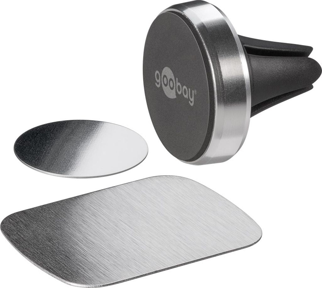 Goobay magnetic mount for smartphones car vent - metal slim design