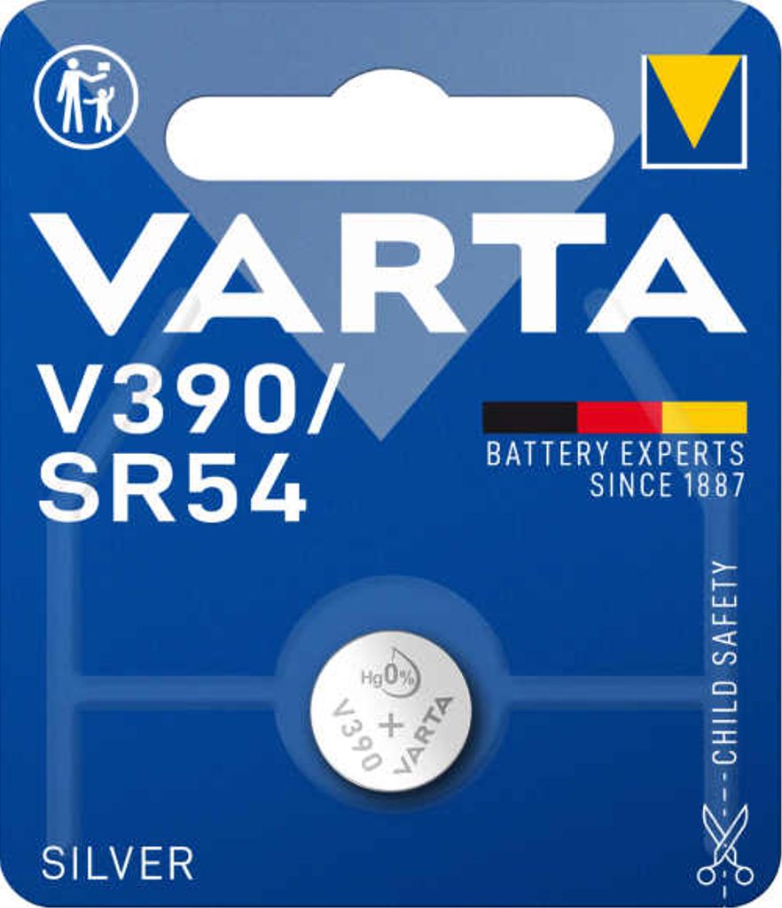 Battery for VARTA Silver Coin button cell battery V389 / SR1130