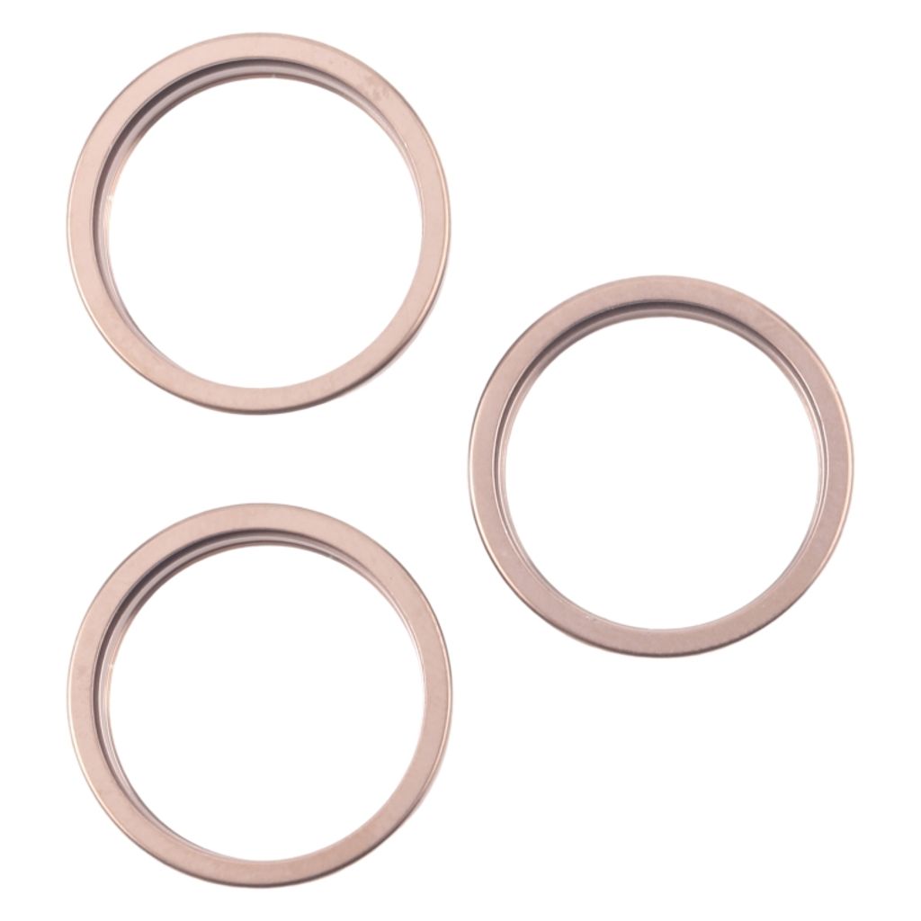 IPhone 16 Pro Max Back kameralins outer protector hoop ring, 3-pack – guld