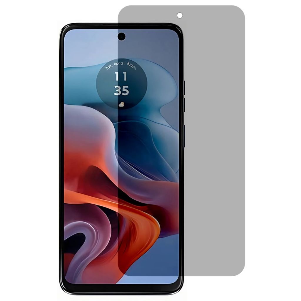 Motorola Moto G34 5G sekretess skärmskydd in härdat glas