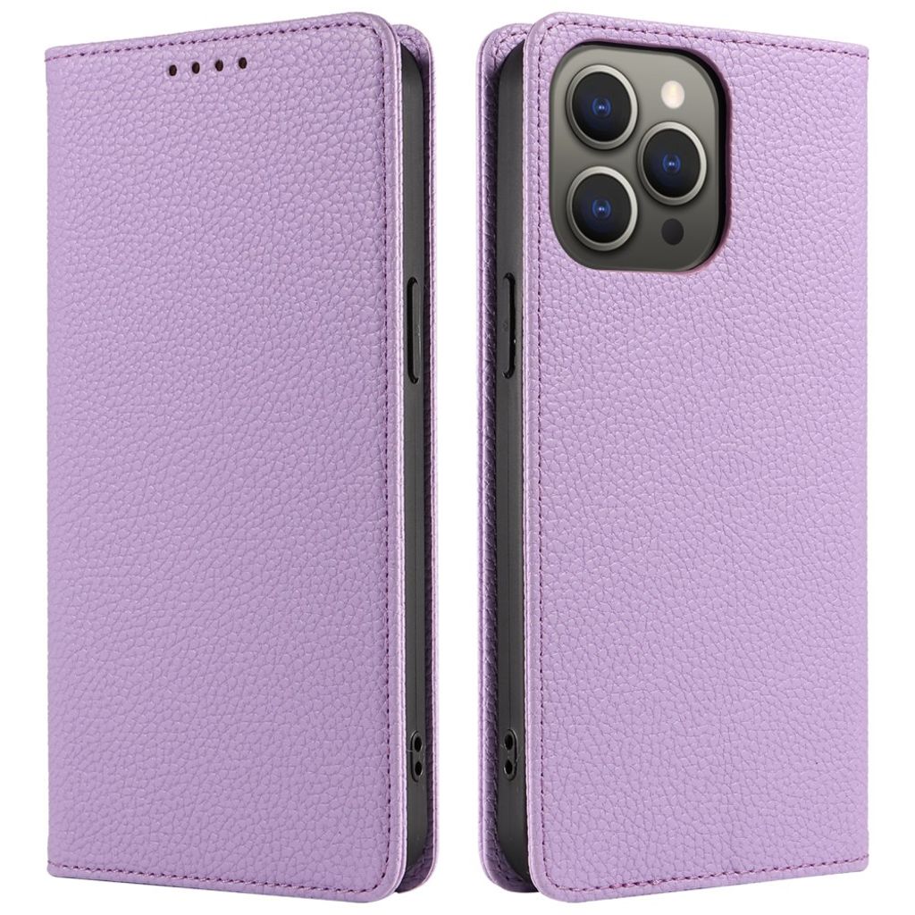 IPhone 14 Pro Max plånboksfodral med RFID-skydd Magnetic - lila