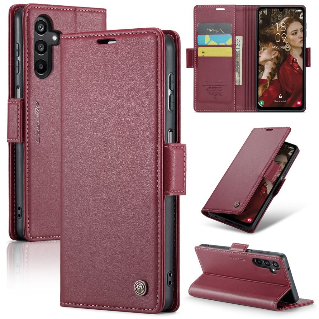CASEME Samsung Galaxy A16 plånboksfodral – röd