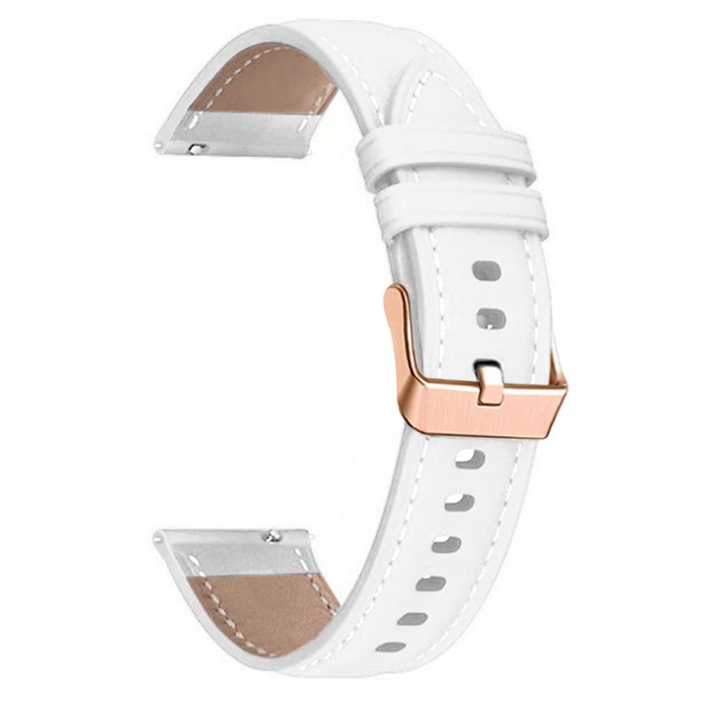 Garmin Forerunner 265S Watch Strap in Leather, 18mm - White
