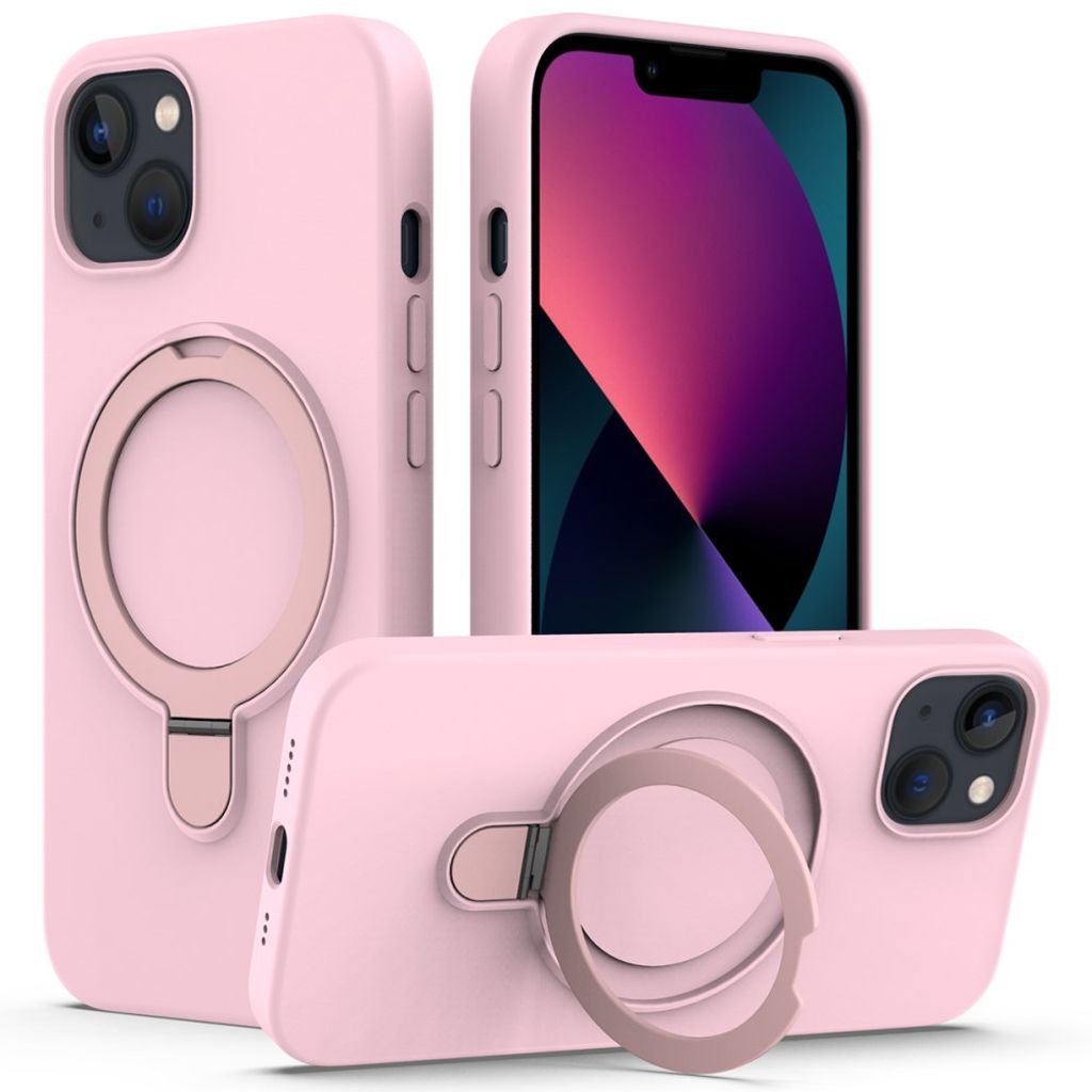 IPhone 14 MagSafe skal Ring stativ – rosa