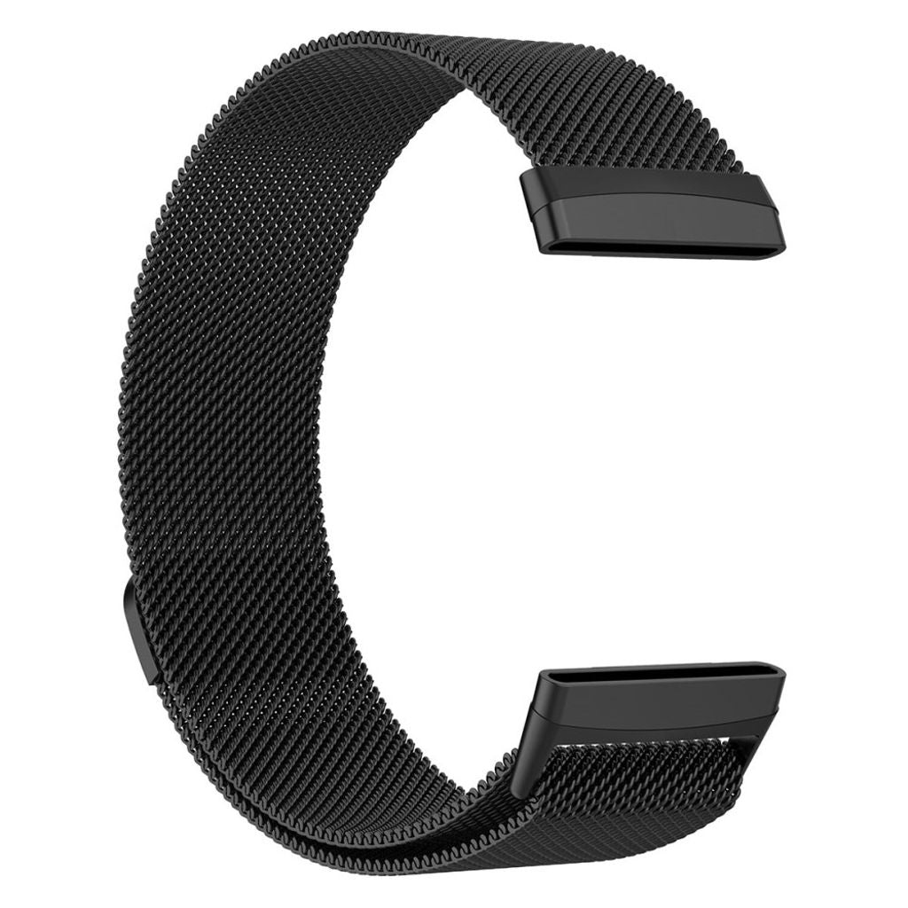 Fitbit Versa 4 / Sense 2 Watch Band in Stainless Steel, Size S - Black