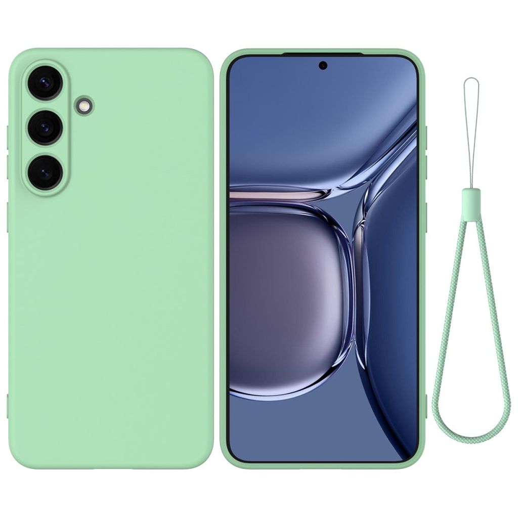 Samsung Galaxy S25 FE skal with Carrying strap – grön