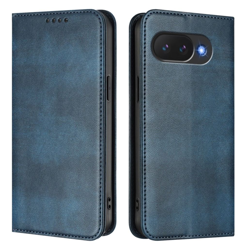 Google Pixel 10a plånboksfodral RFID Blocking PU Leather – blå