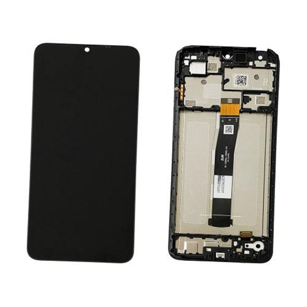 Xiaomi Redmi 12C LCD-display with Frame – svart