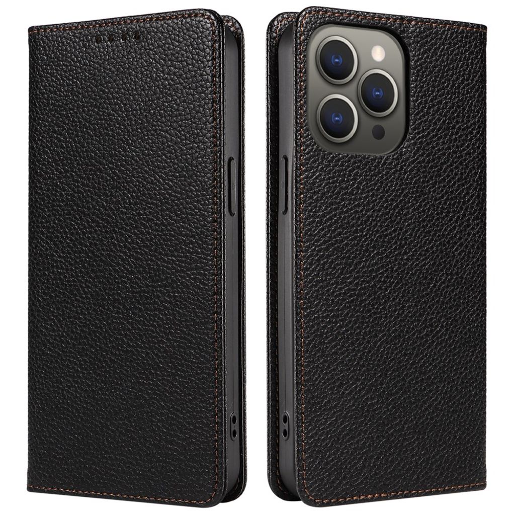 IPhone 14 Pro Max plånboksfodral med RFID-skydd Magnetic - svart