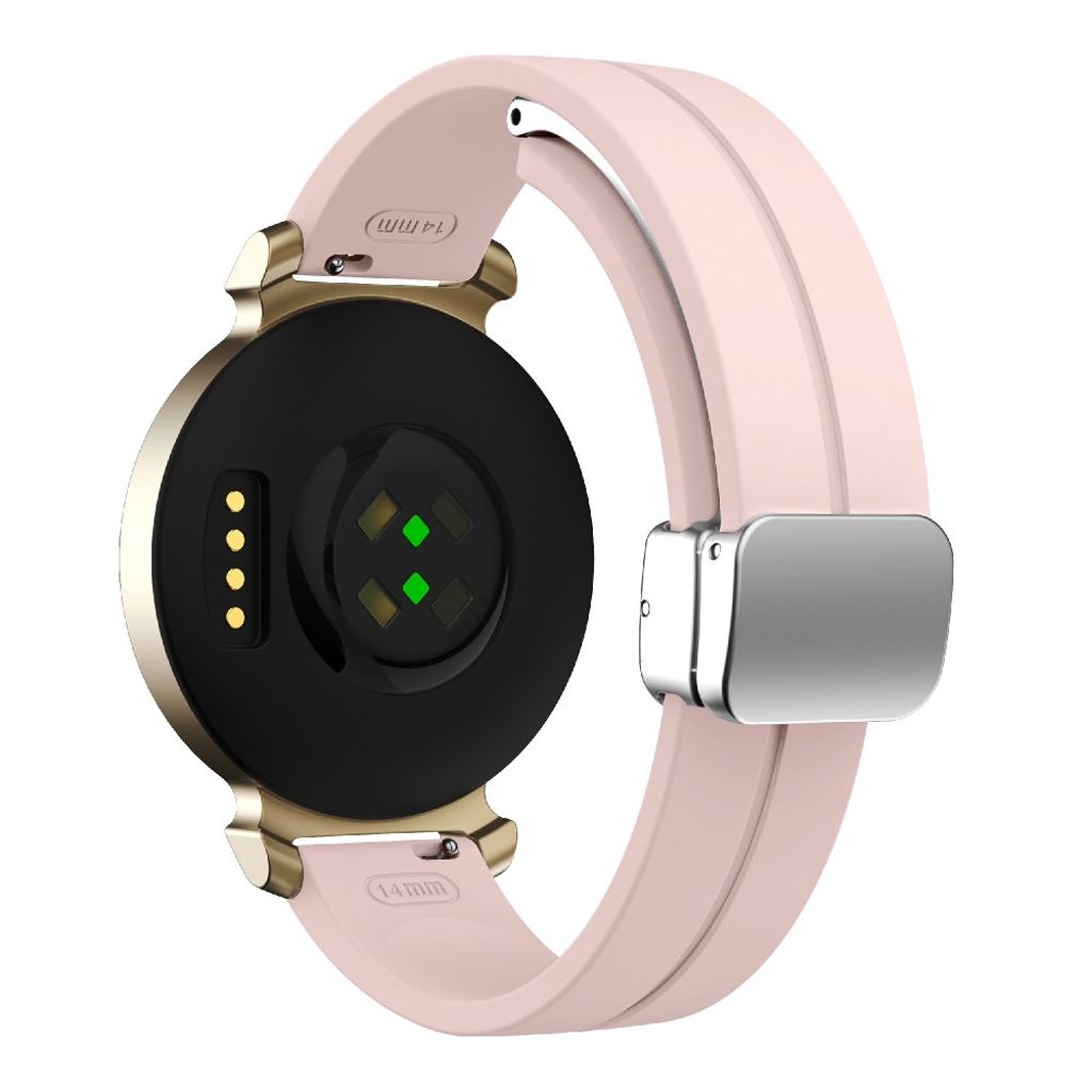Garmin Lily 2 Watch Strap Silicone with Magnetic Buckle – Pink