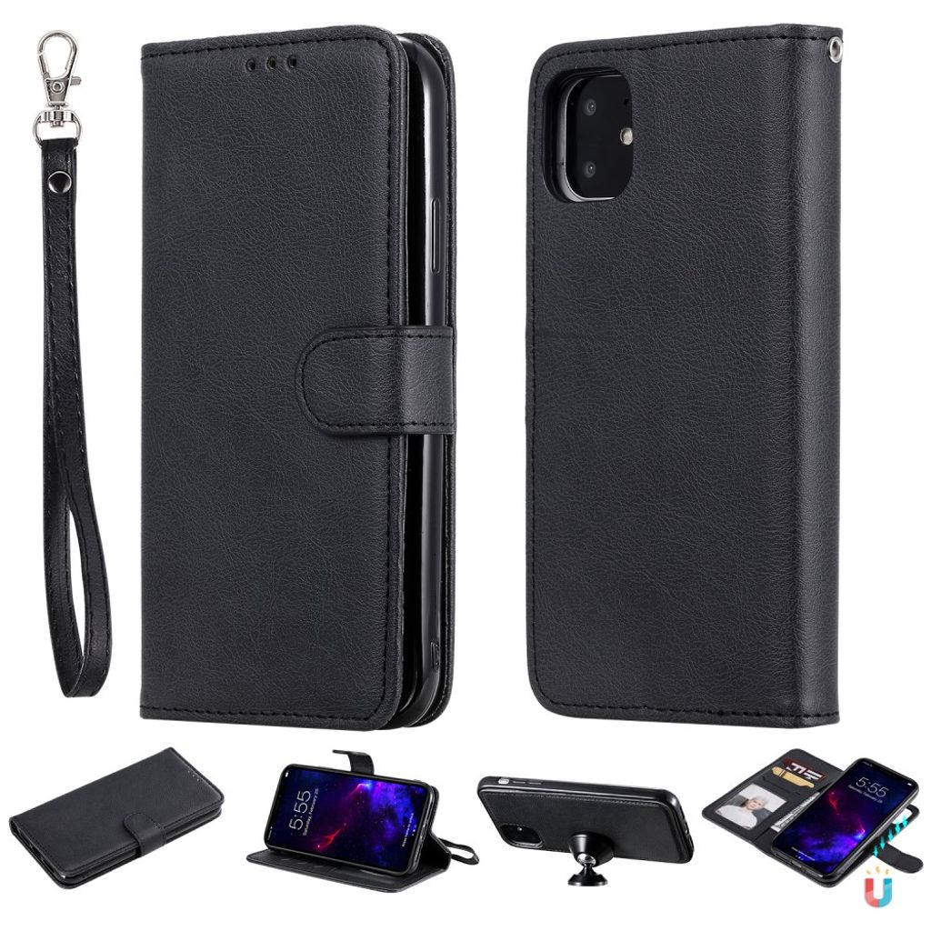 iPhone 11 Cover with Carrying Strap - Black