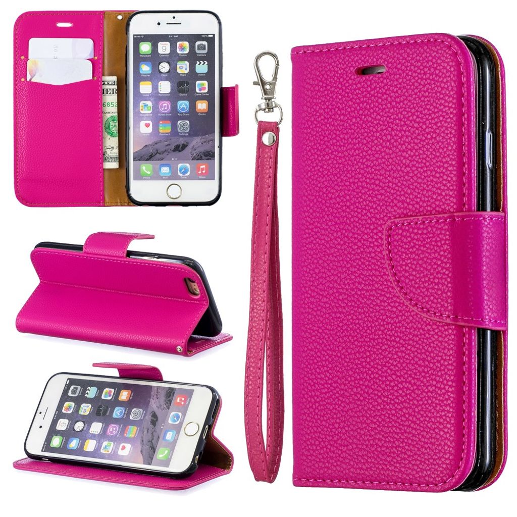 iPhone 6/6s Wallet Cover with Card slots - Pink