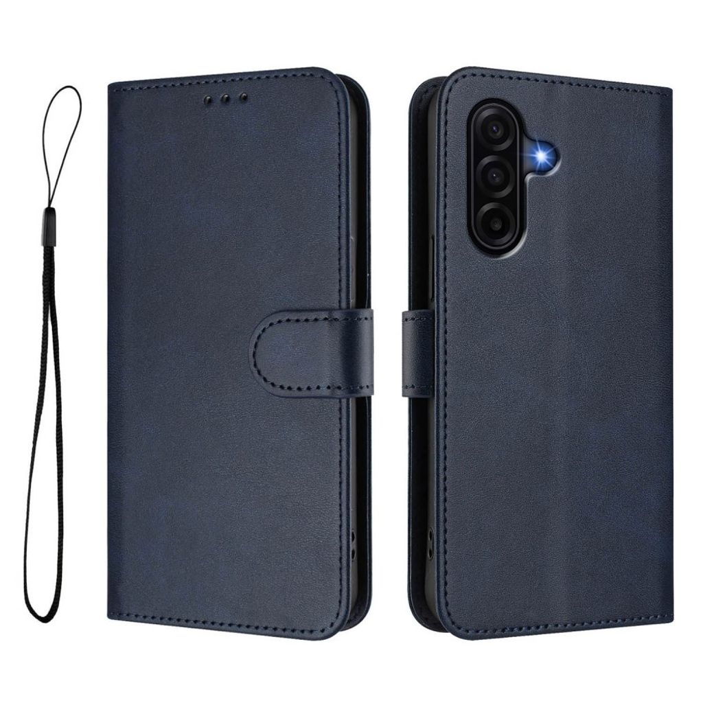 Samsung Galaxy A57 5G plånboksfodral RFID Blocking stativ – blå