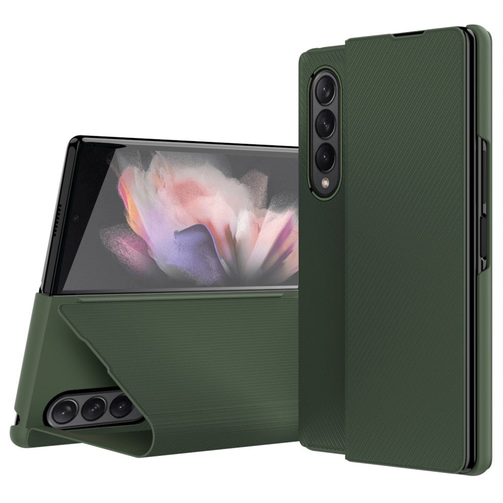 Samsung Galaxy Z Fold4 5G Kevlar Texture Phone fodral – grön
