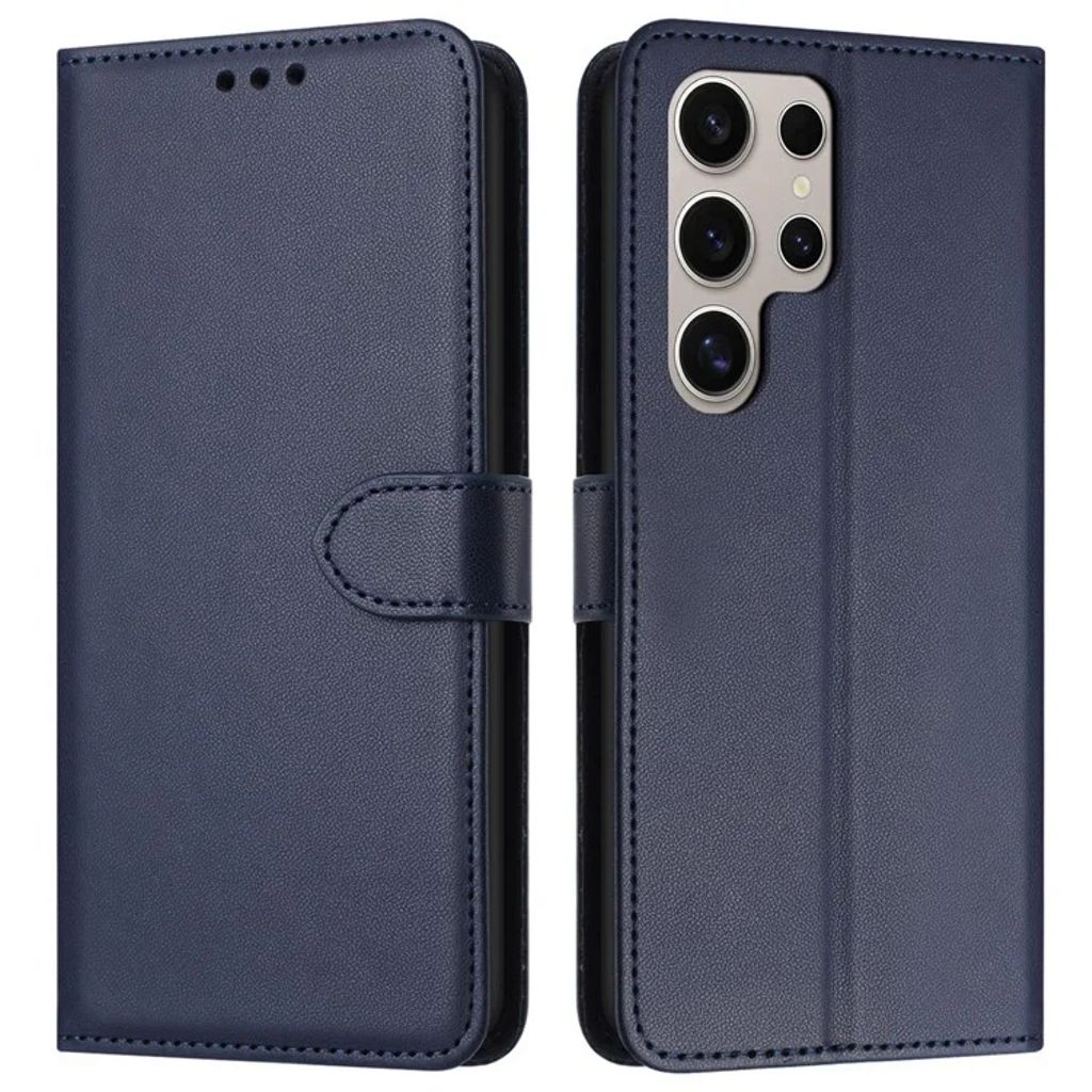 Samsung Galaxy S25 Ultra plånboksfodral with Strap – blå