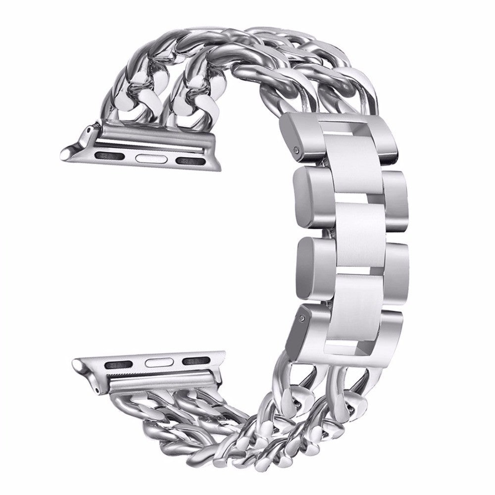 Apple Watch 42/44/46/49mm Chain Design Watch Strap - Silver