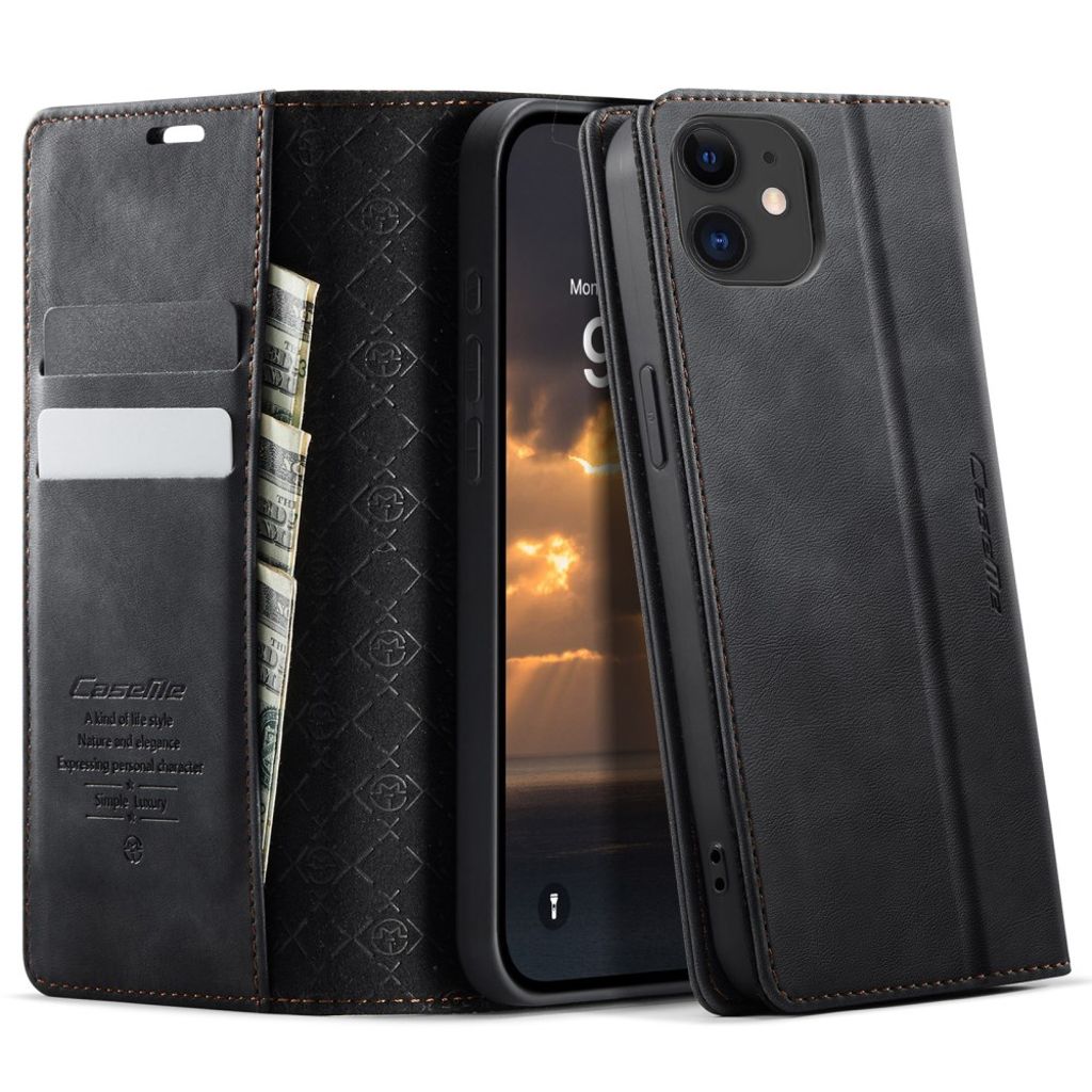 CASEME iPhone 12 Mini Cover with Card slots - Black