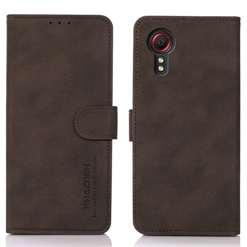 KHAZNEH Samsung Galaxy Xcover 7 plånboksfodral – brun