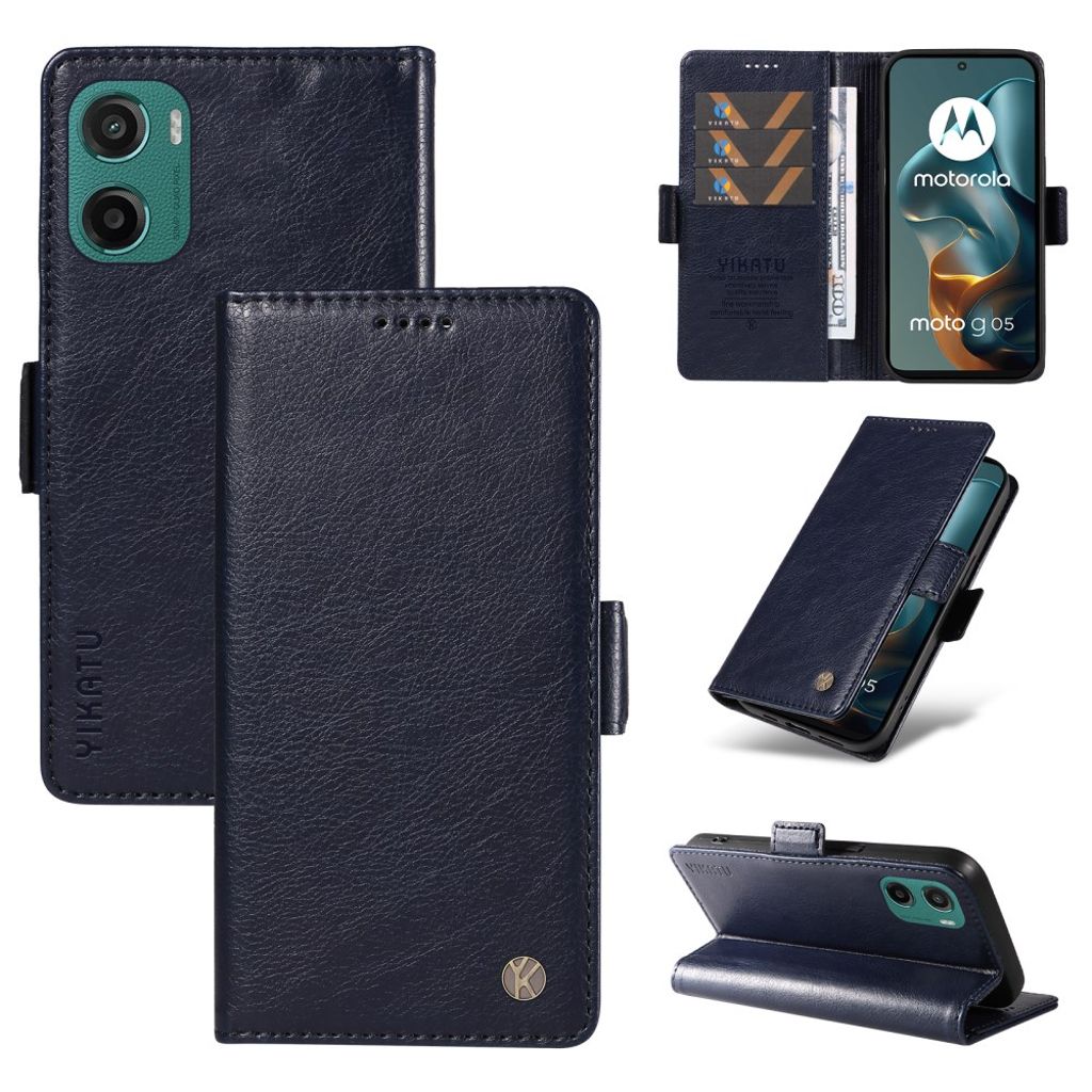 YIKATU Motorola Moto G05 4G fodral – Dark blå