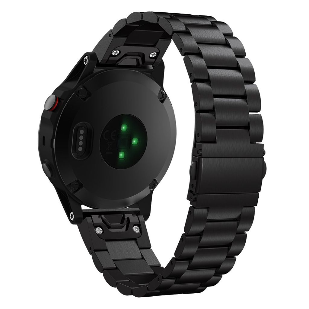 Garmin Fenix 5 / Forerunner 935 Stainless Steel Watch Strap - Black