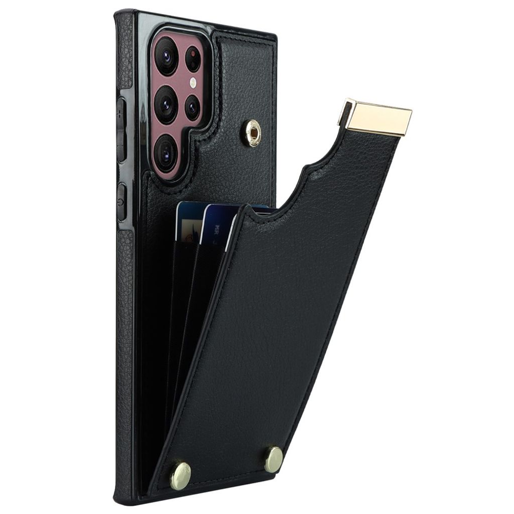 Samsung Galaxy S26 Ultra skal with Card Holder – svart