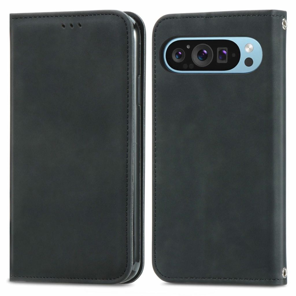 Google Pixel 10 Pro / 10 / 9 Pro / 9 plånboksfodral – svart