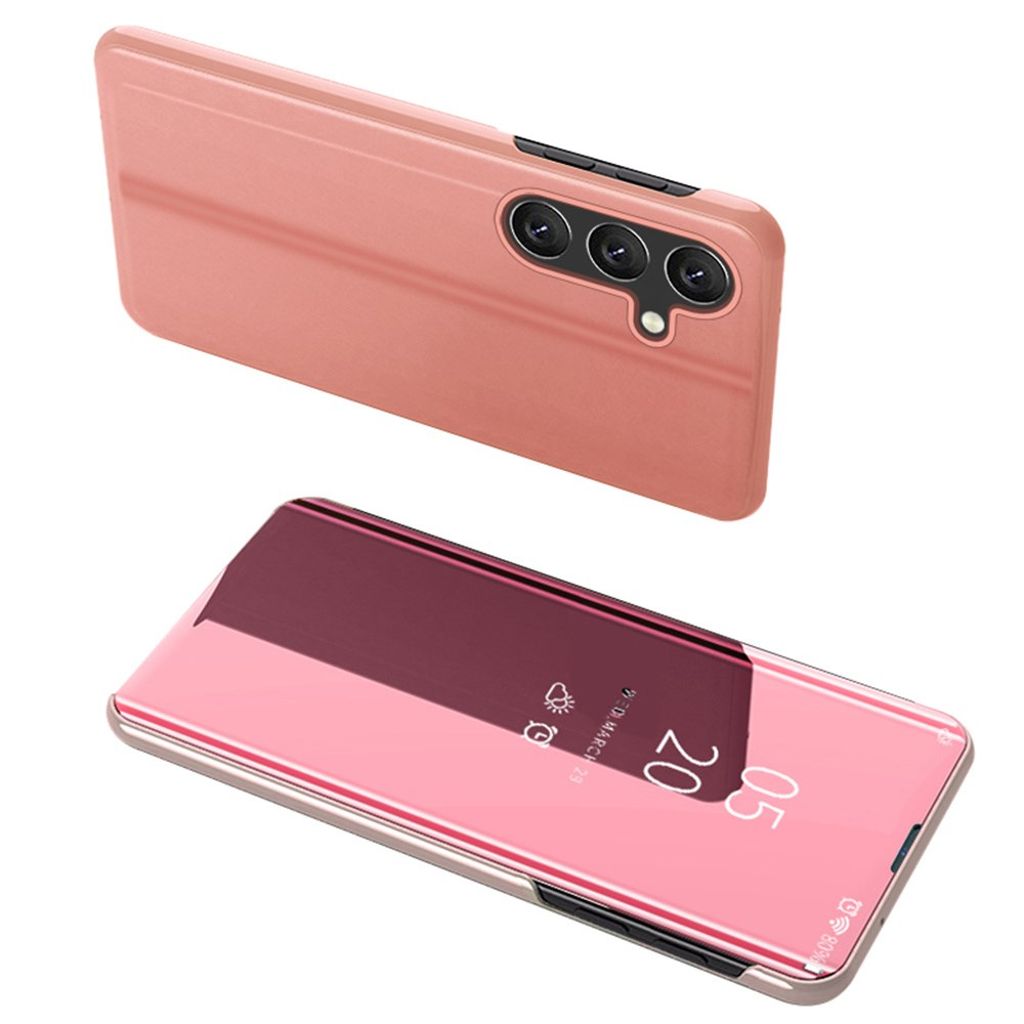 Samsung Galaxy S25 FE fodral with stativ - roséguld