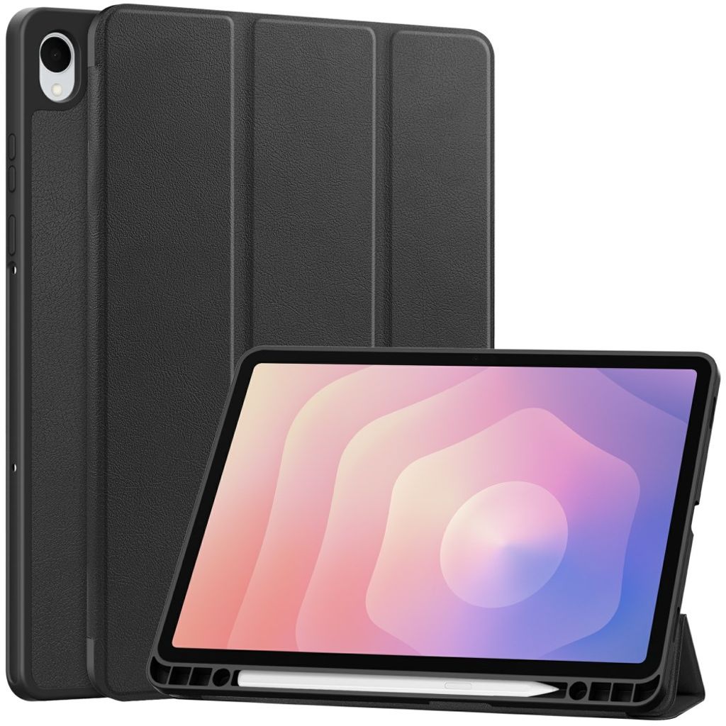 Samsung Galaxy Tab S11 cover with stand and pen slot – Black