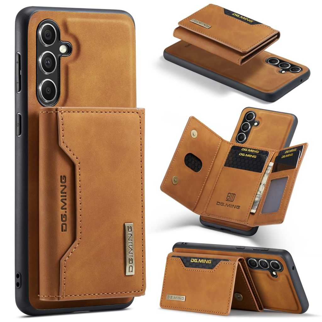 DG.MING M2 Samsung Galaxy A36 5G Case with magnetic wallet - Brown