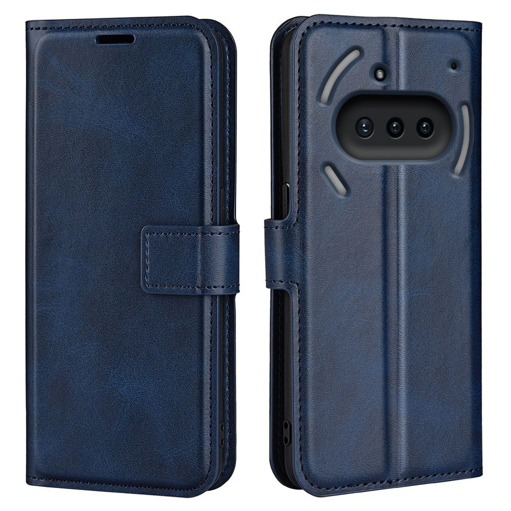 Nothing Phone (3a) plånboksfodral with stativ – blå