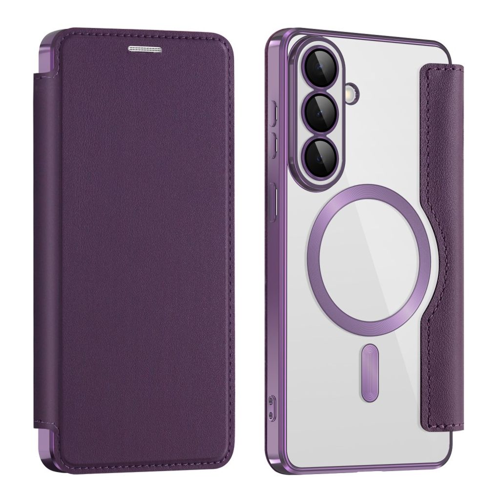 Samsung Galaxy S26 Plus plånboksfodral RFID Blocking – mörklila