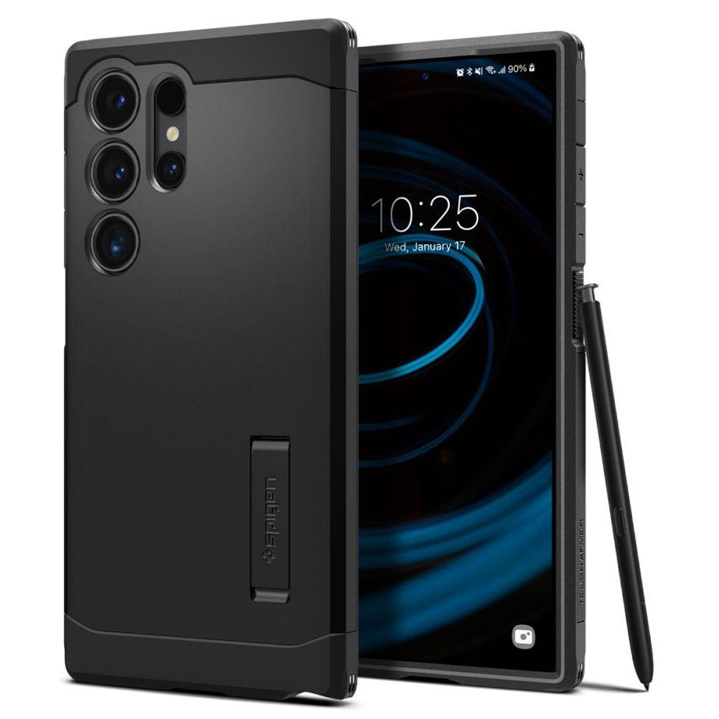 Spigen Tough Armor skal till Samsung Galaxy S24 Ultra – svart