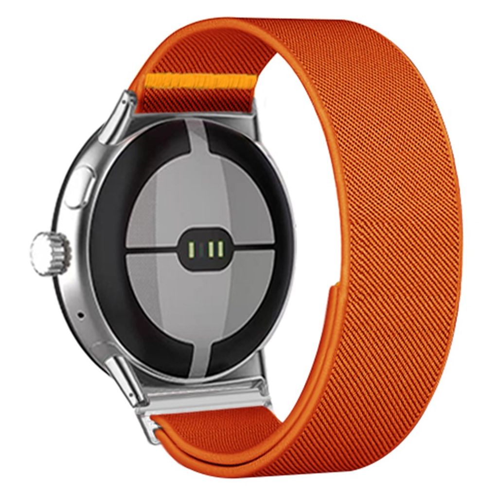 Google Pixel Watch 3 45mm Watch Strap in Nylon - Orange