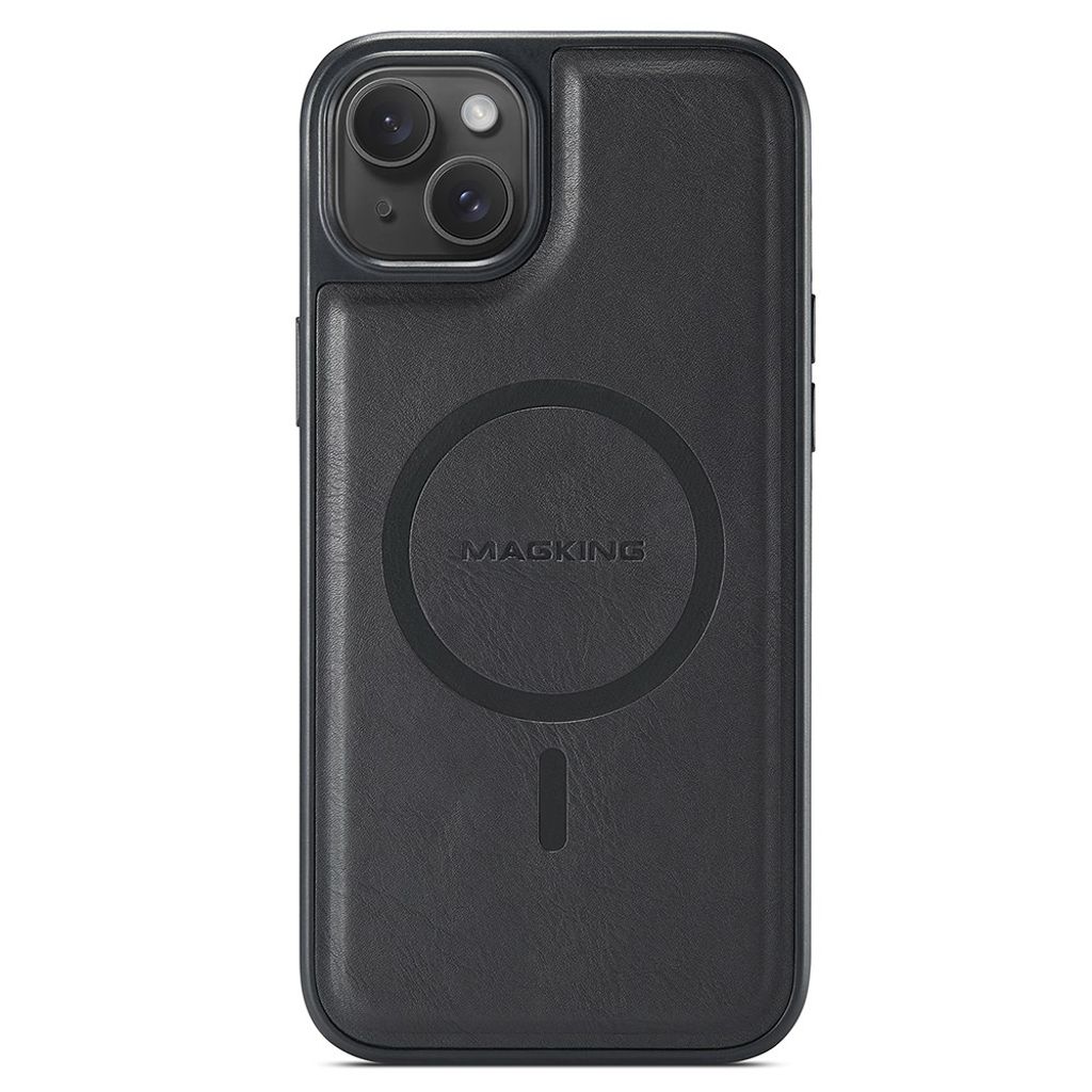 MAGKING iPhone 14 MagSafe skal PU Leather – svart