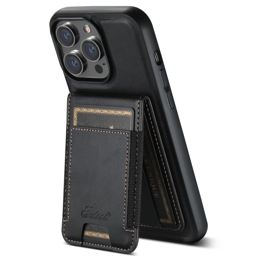 SUTENI iPhone 13 Pro Max skal Card Holder MagSafe – svart