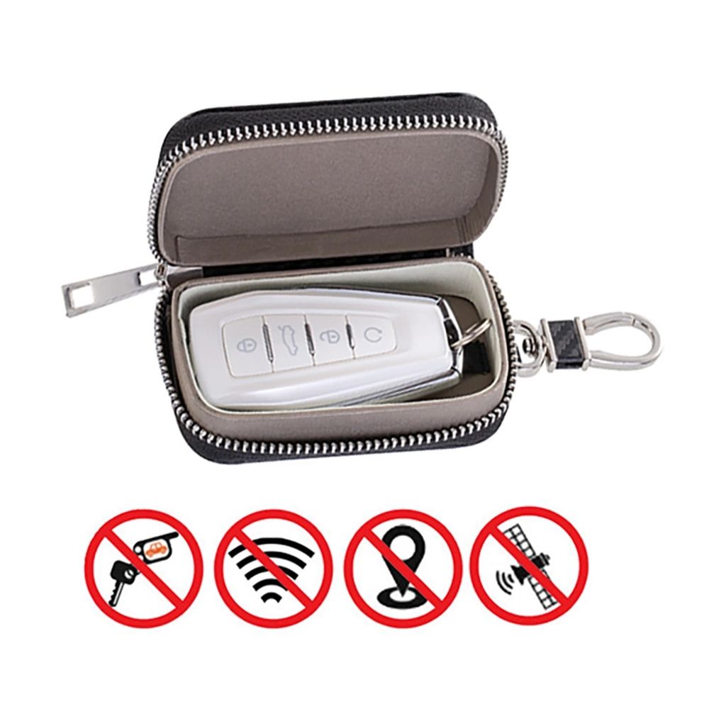 Signal Blocking Faraday Box for Car Keys - Black
