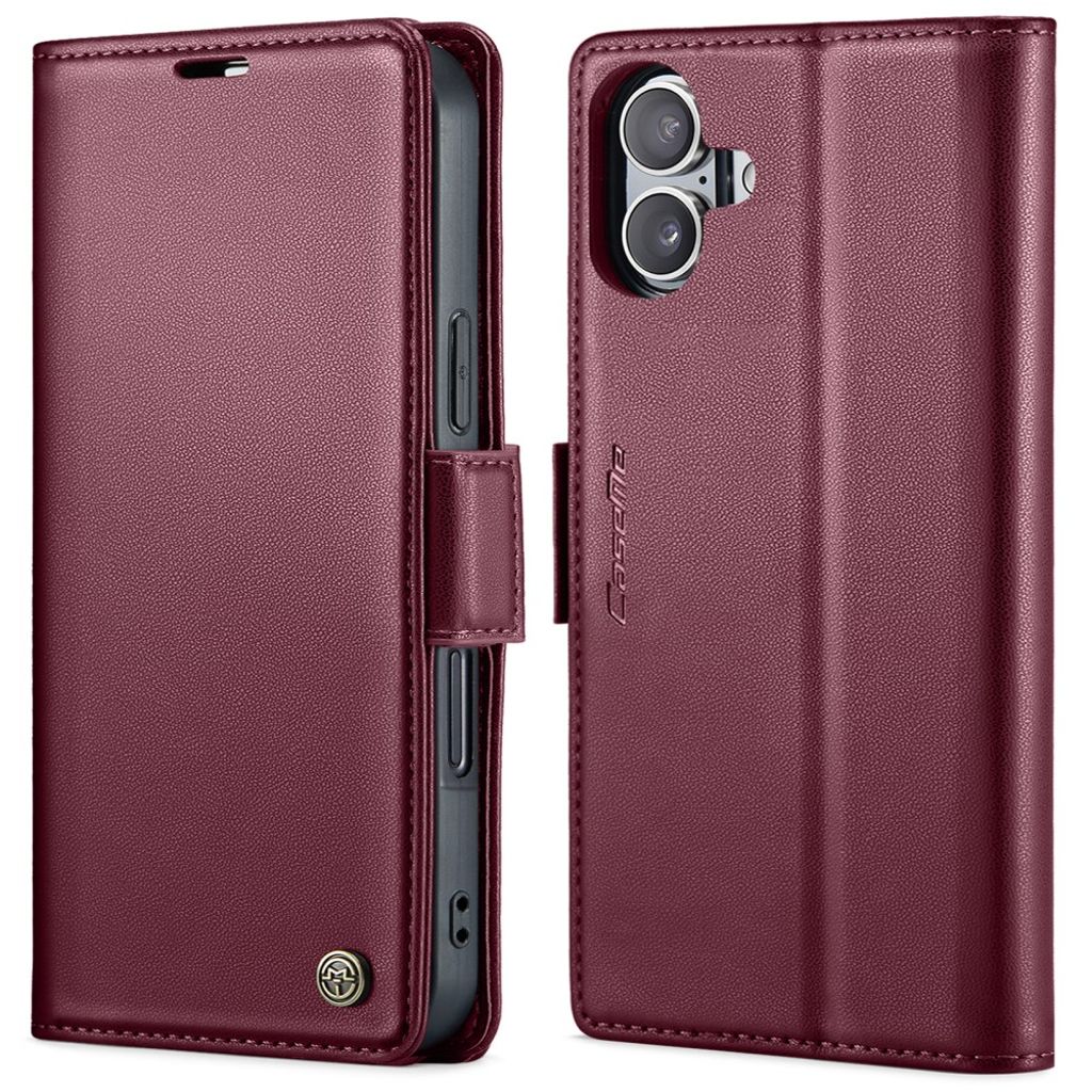 CASEME iPhone 16 Plus Cover with Card Slots - Red