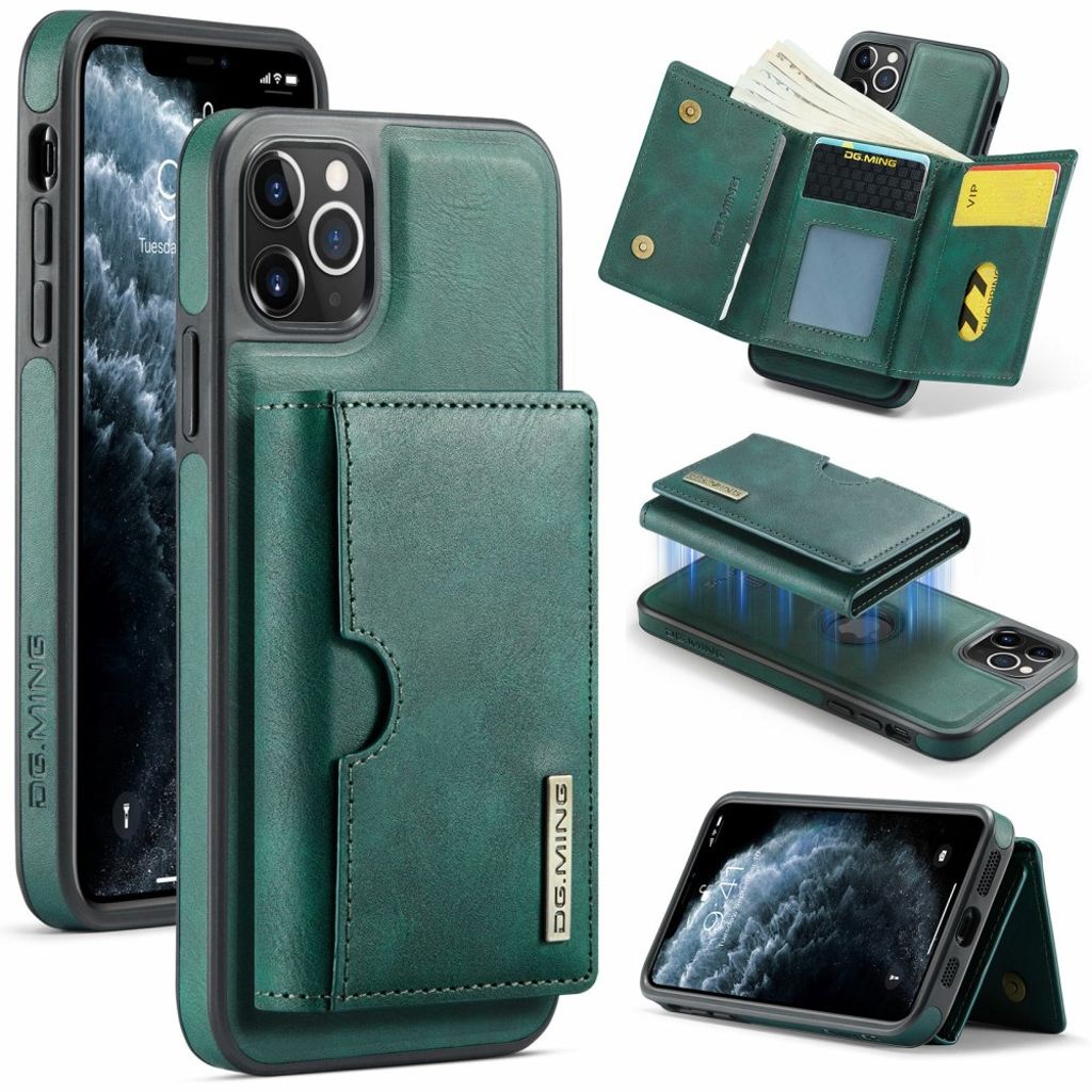DG.MING iPhone 11 Pro skal with Wallet – grön