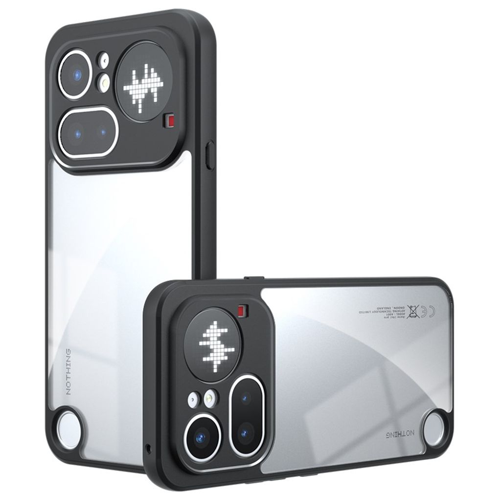 Nothing Phone (4a) Pro skal stötdämpande TPU + PC – Transparent