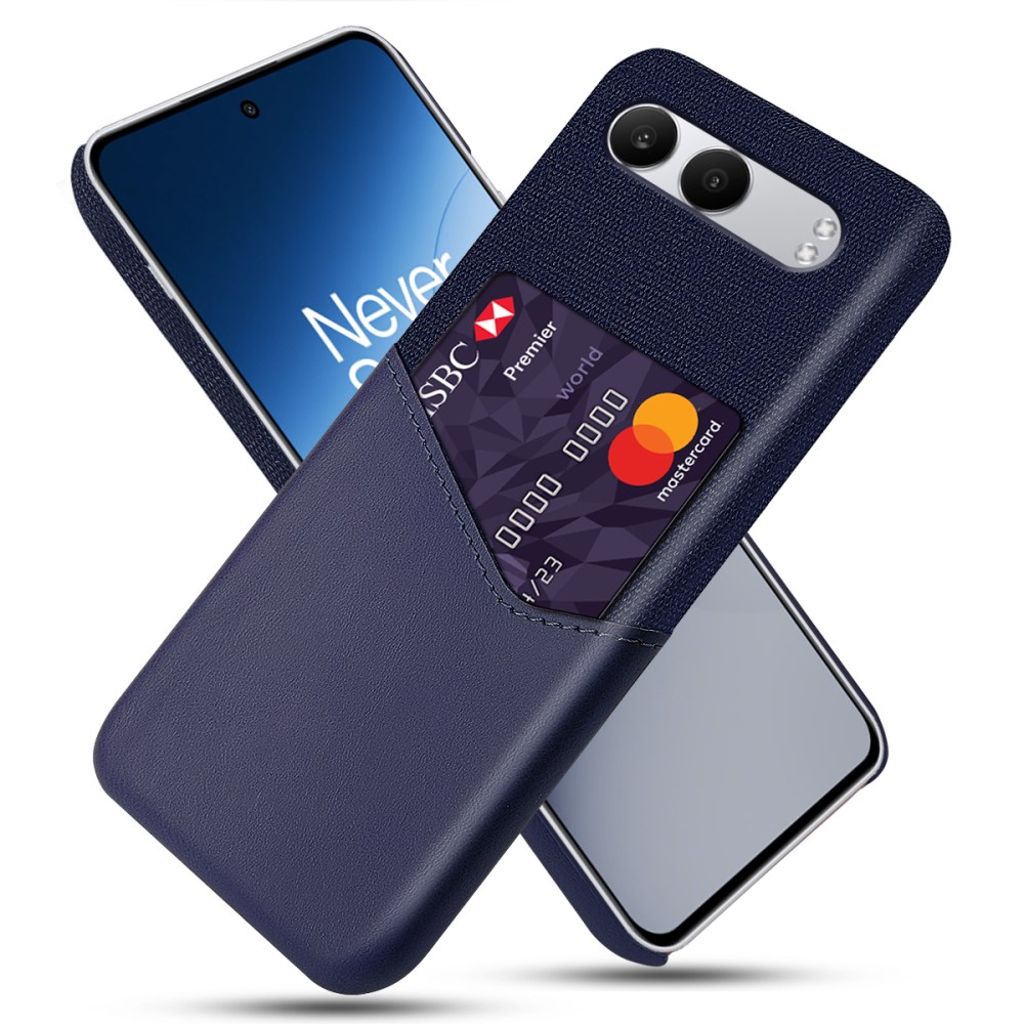 OnePlus Nord 4 skal with kortfack – blå
