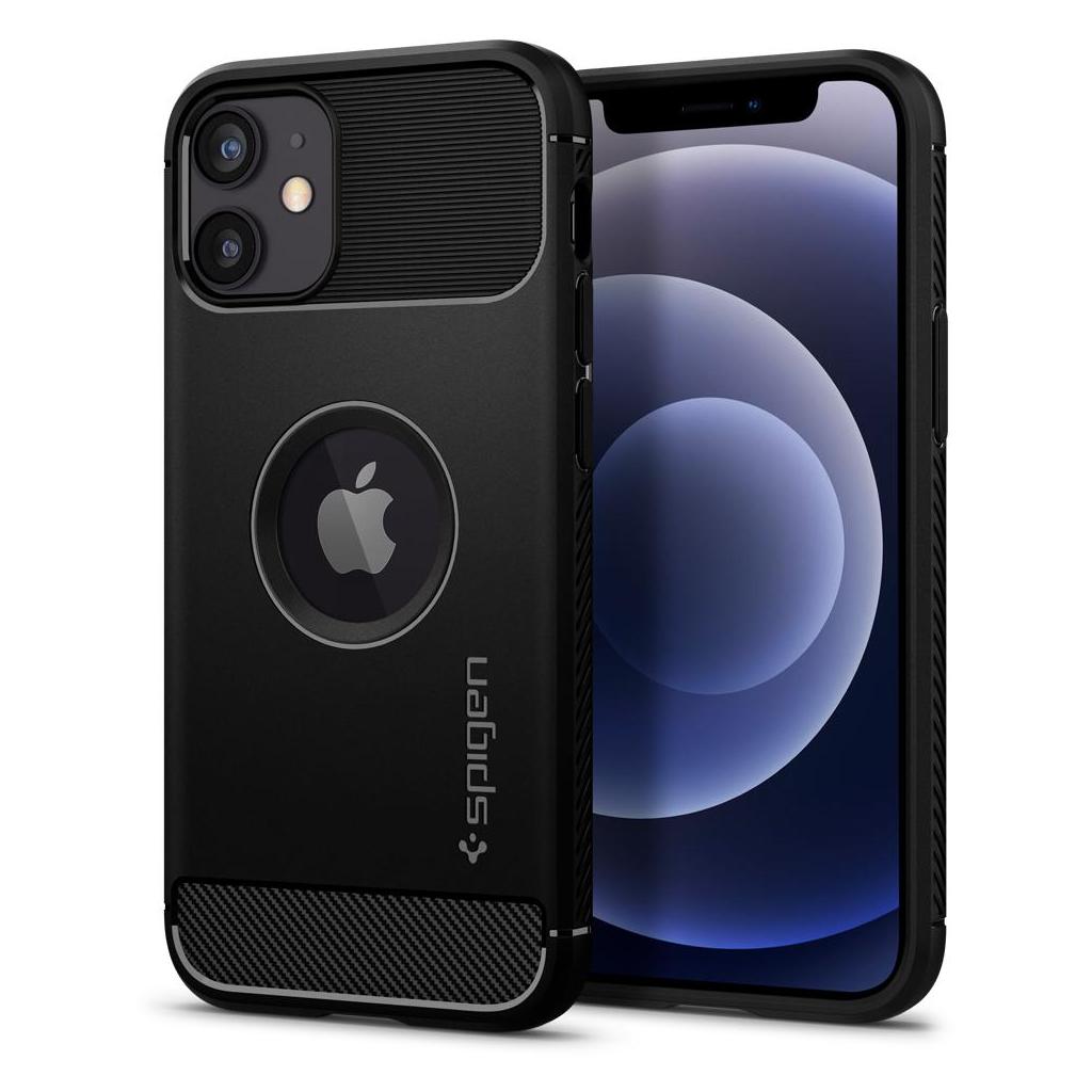 Spigen Rugged Armor skal till iPhone 12/12 Pro – svart