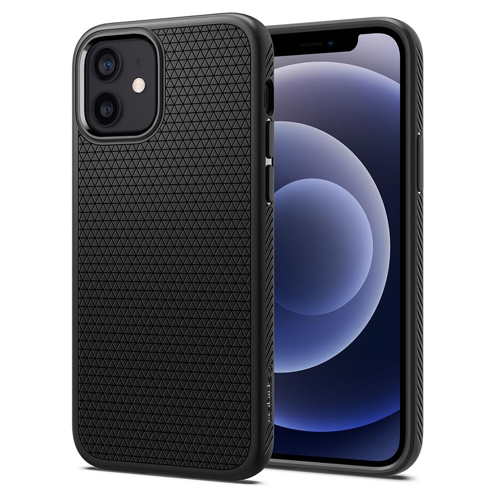 Spigen Liquid Air skal till iPhone 12/12 Pro – svart
