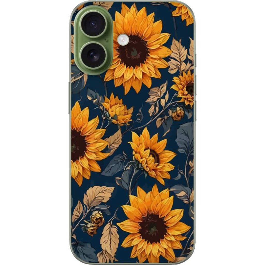 Apple iPhone 17 Transparent Phone Case Sunflowers