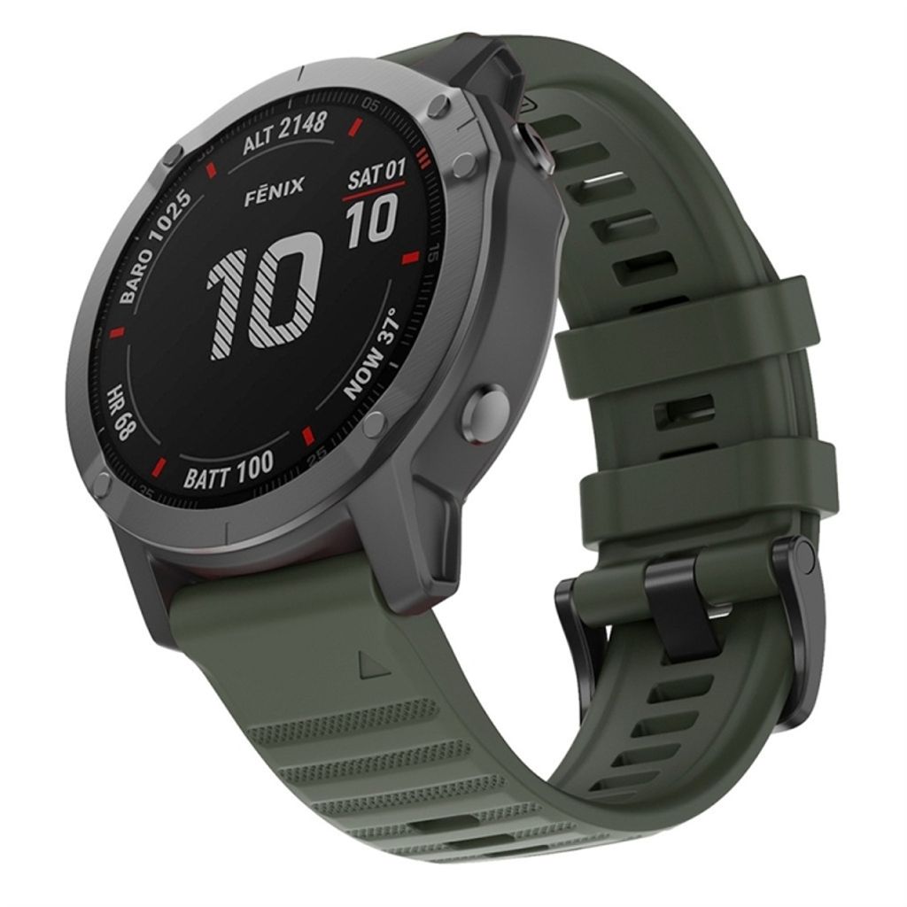 Garmin Fenix 7/7 Pro/Quatix 7/7Pro Silicone Watch Band - Green