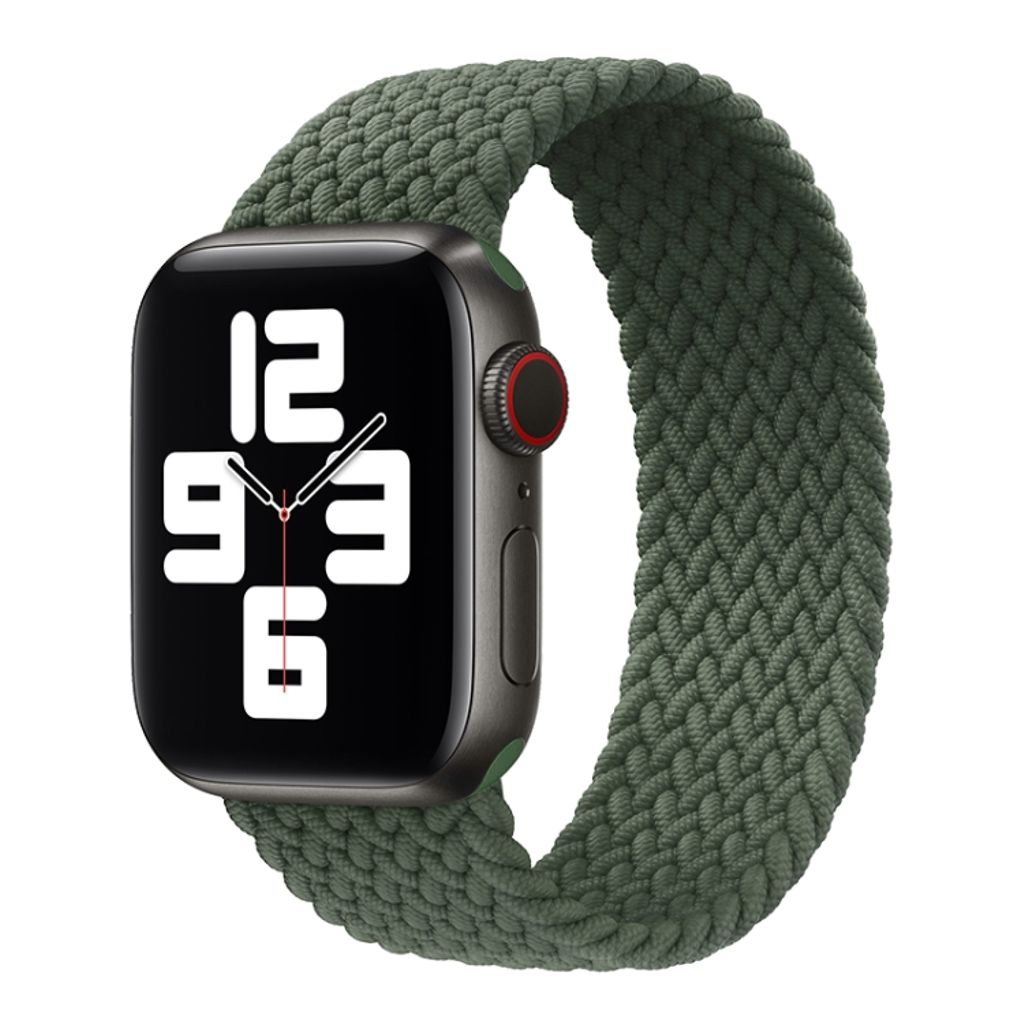Apple Watch 42/44/46/49mm Braided Nylon Watch Strap - Green