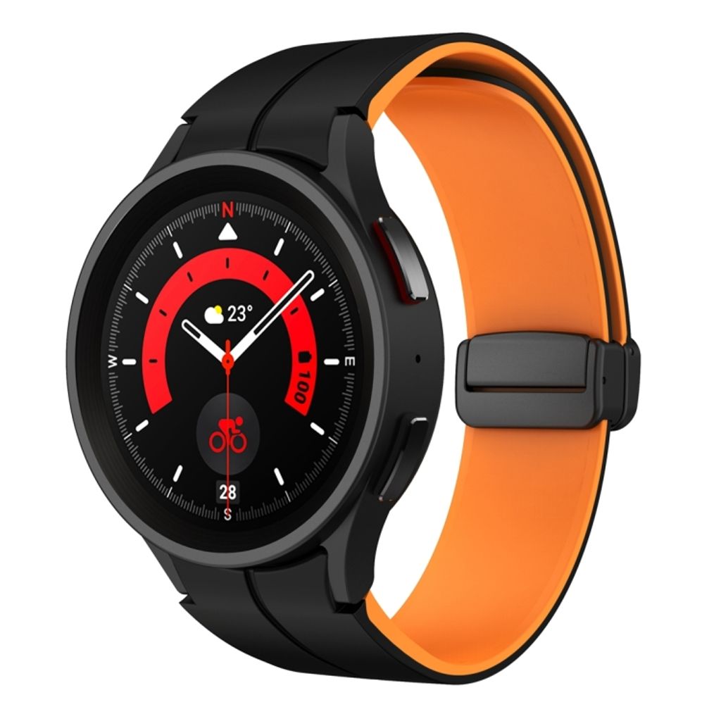 Samsung Galaxy Watch 6, 6 Classic Watch Strap - Black/Orange