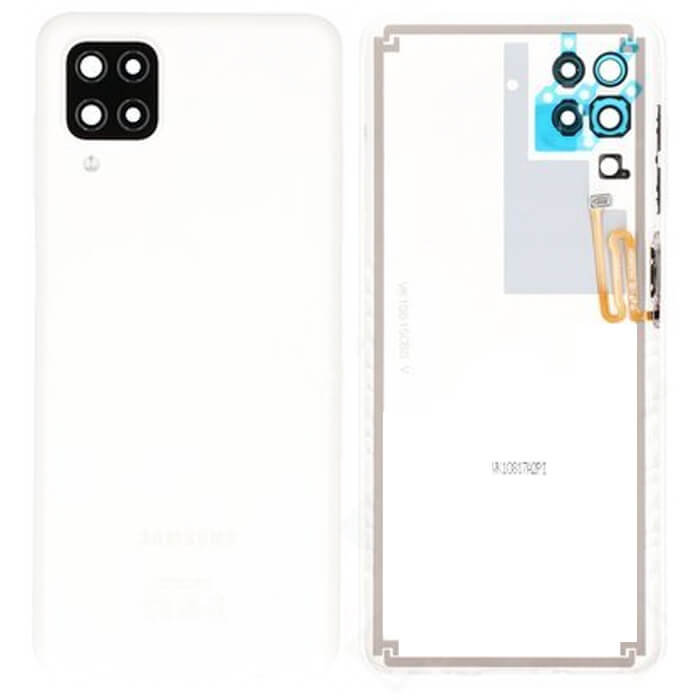 Samsung Galaxy A12 Nacho backside - vit